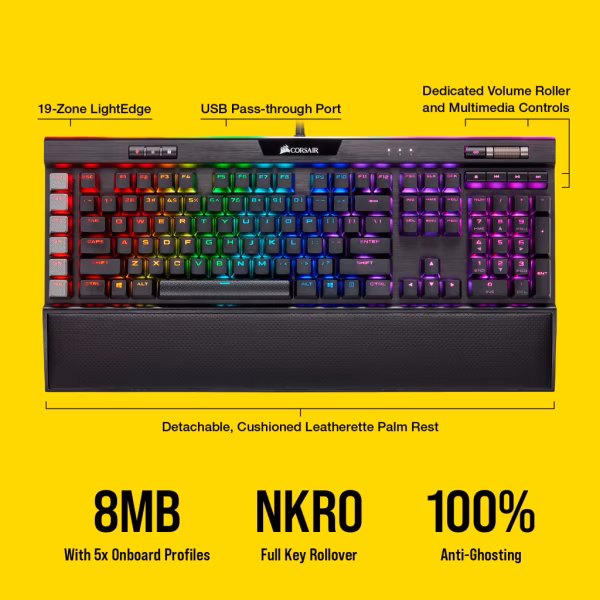 Corsair K95 RGB Platinum XT Mechanical Gaming Keyboard